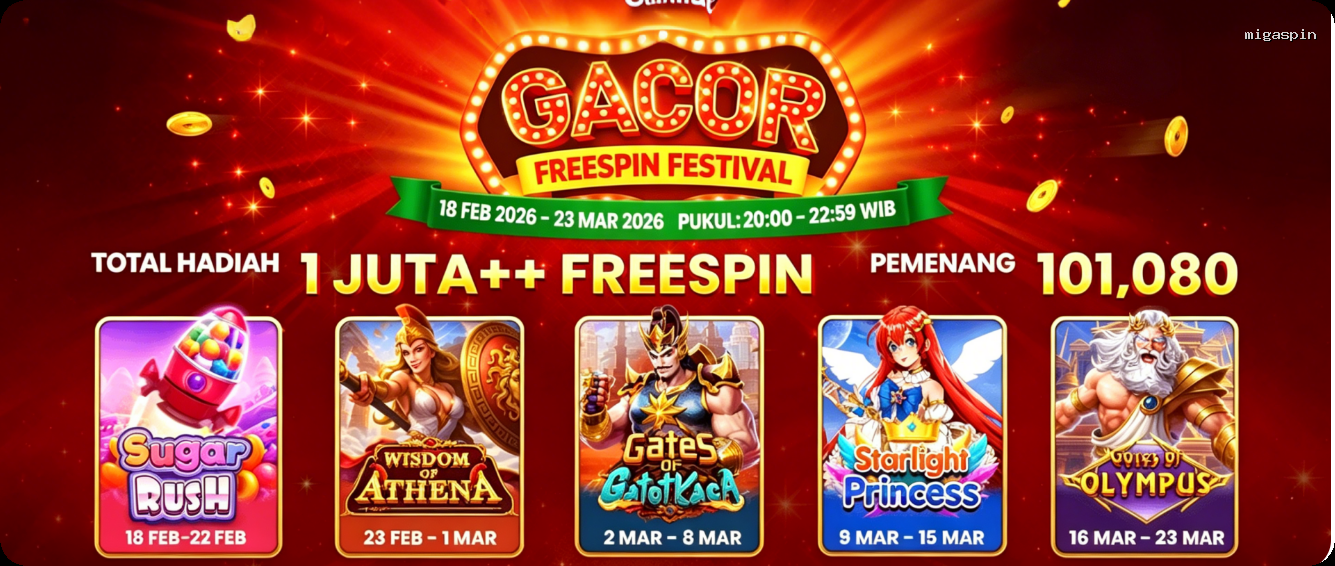 Login migaspin Sekarang Bonus Melimpah
